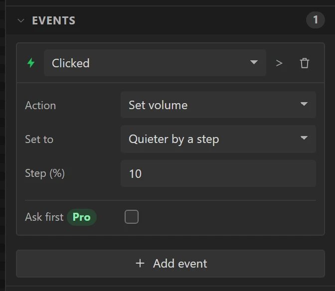 Quieter: the volume down by 10.