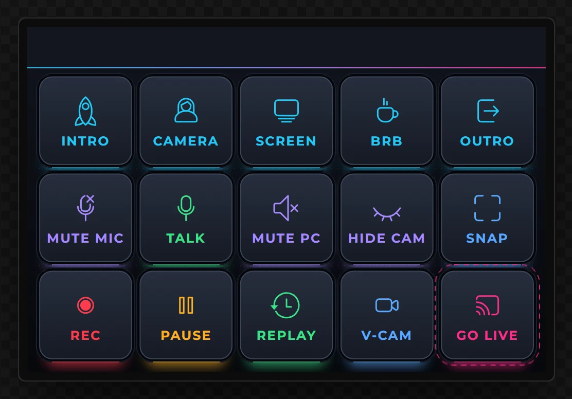 All fifteen keys.