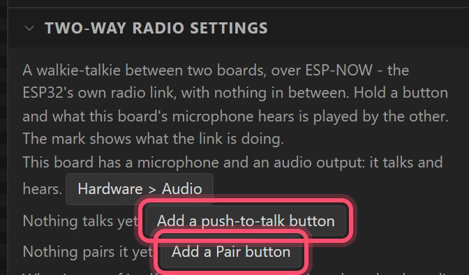 The widget says what it still needs, and adds it in one press each.
