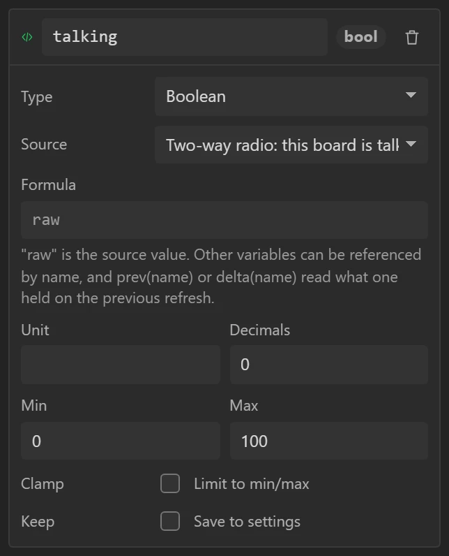 talking is on while this board is sending.