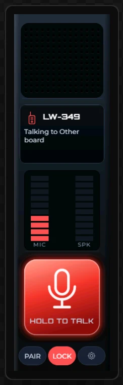 This board is talking.