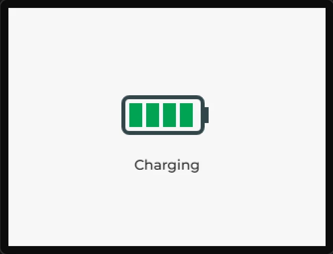 Preview: the same battery with all four bars green.