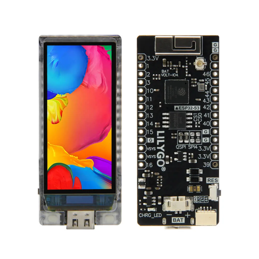 The LilyGO T-Display-S3 AMOLED board