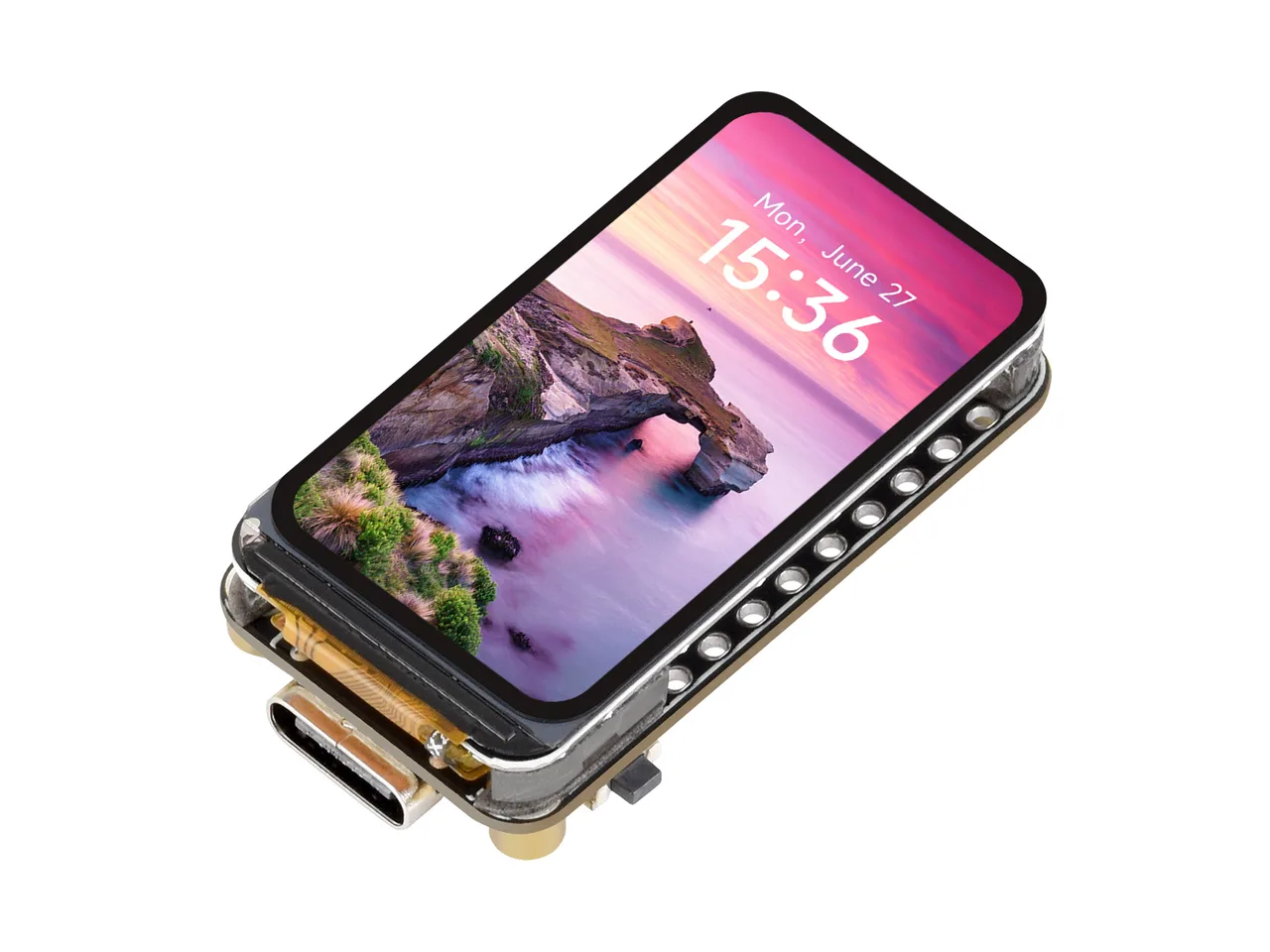 The Waveshare ESP32-C5-LCD-1.47 board