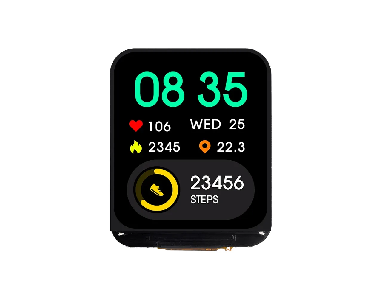 The Waveshare ESP32-C6-LCD-1.69 board