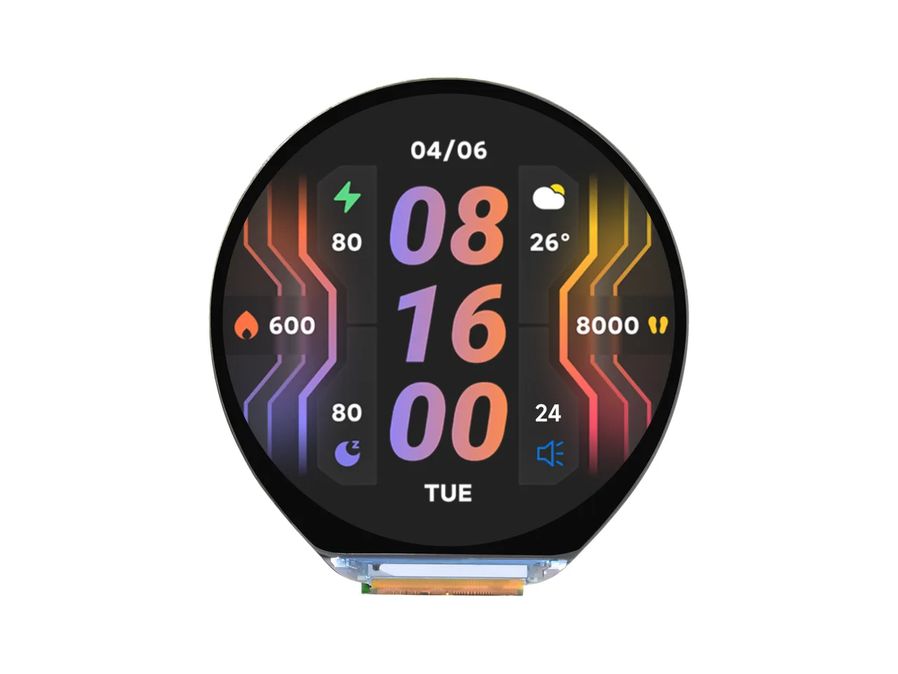 The Waveshare ESP32-S3-Touch-LCD-1.46B board